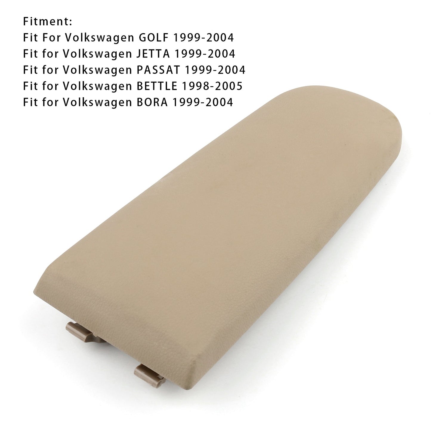 Beige Leather Armrest Centre Console Lid For VW MK4 Jetta Bora Golf 18D867173