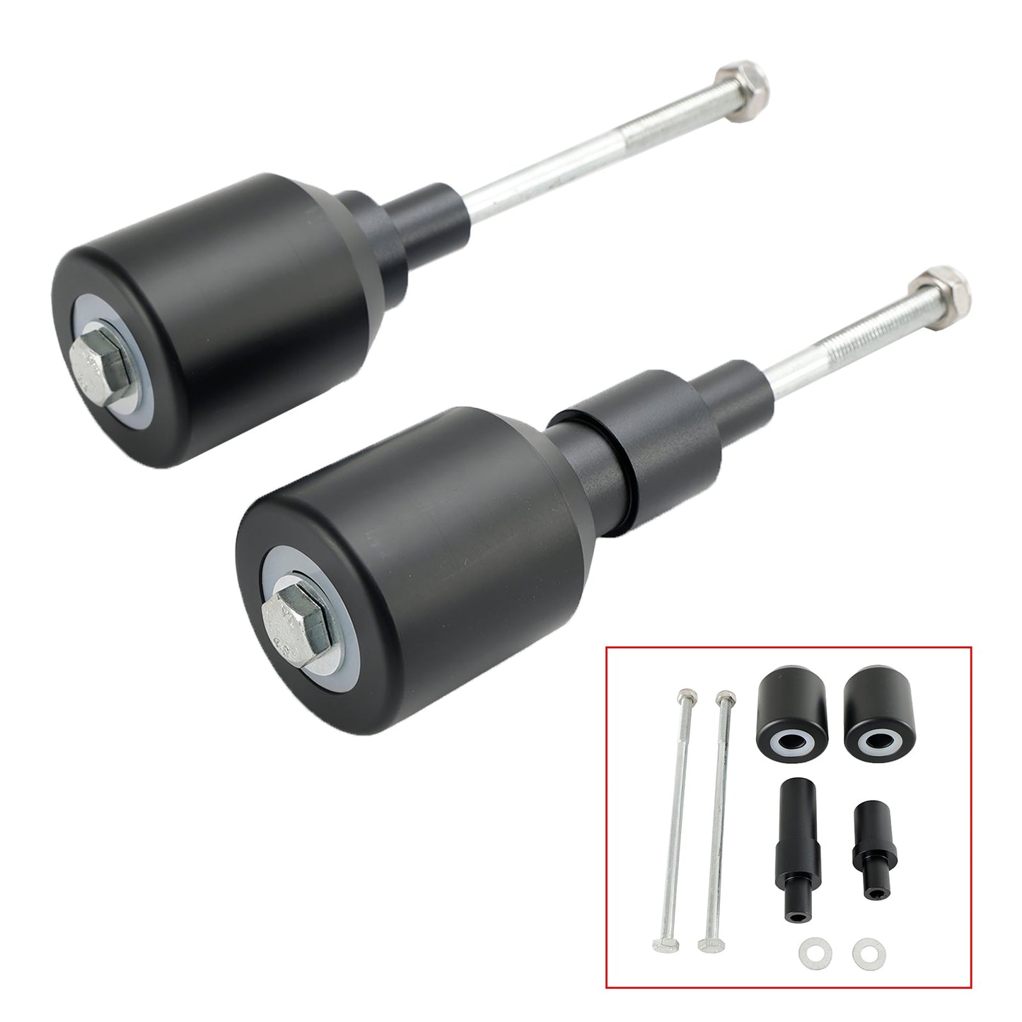 2017-2023 KAWASAKI Z650 NINJA 650 Crash Bobbin Protector Slider Aluminum Black