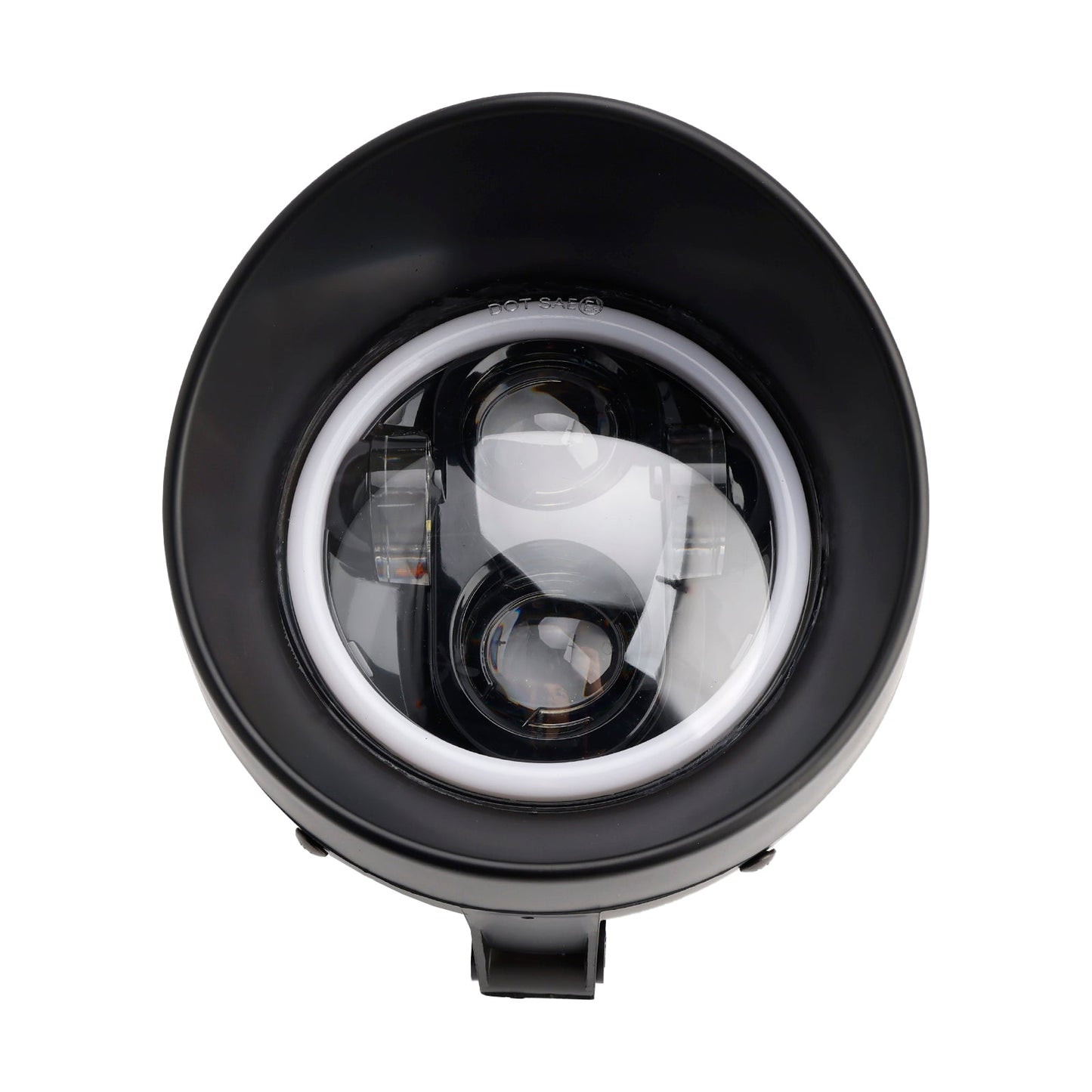 5.75" Headlight Lamp Spotlight Universal 4-Bulbs Fits For Motorcycle Chrome