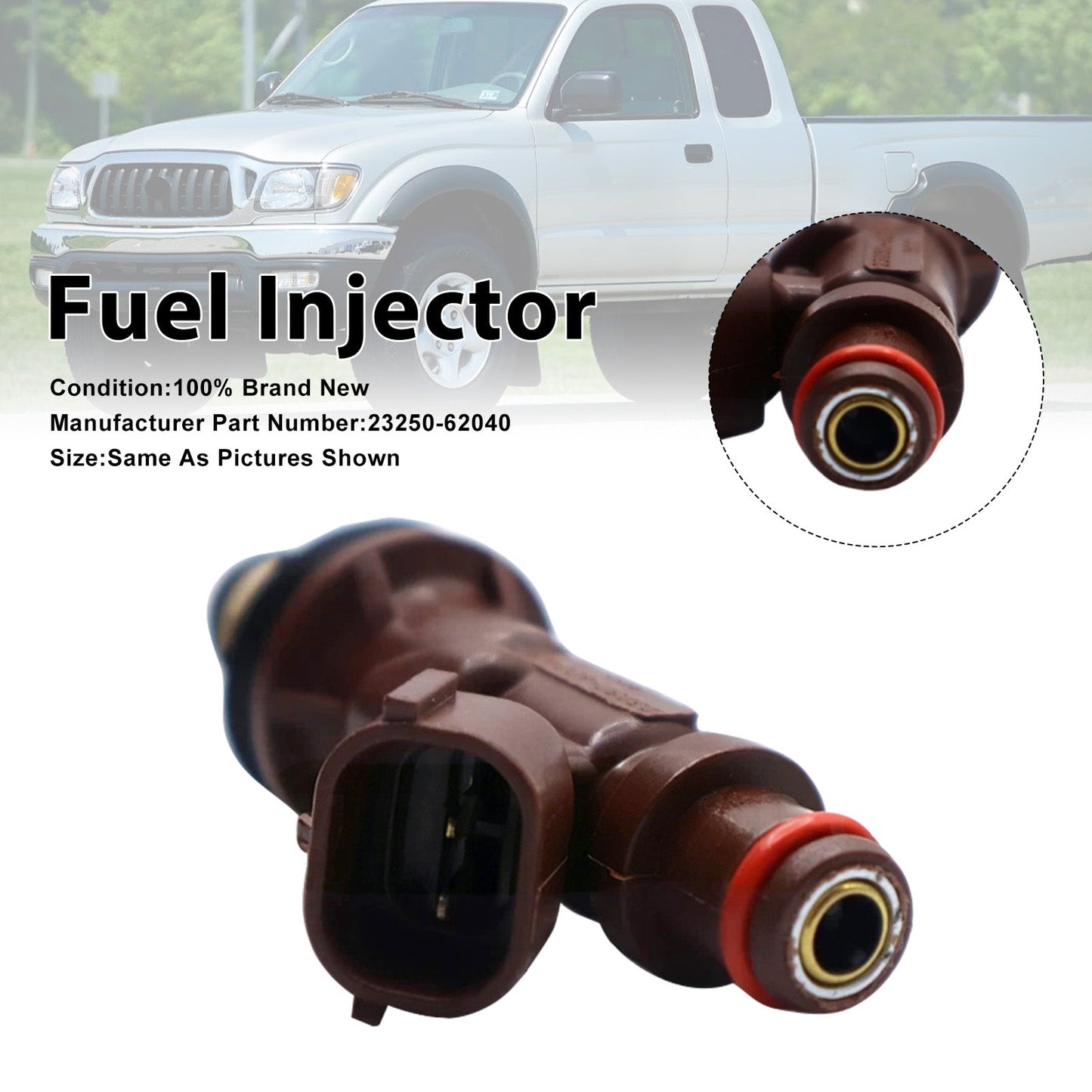 1Pcs Fuel Injector For Toyota Tundra 98-04 Tacoma 1998-2004 23250-62040