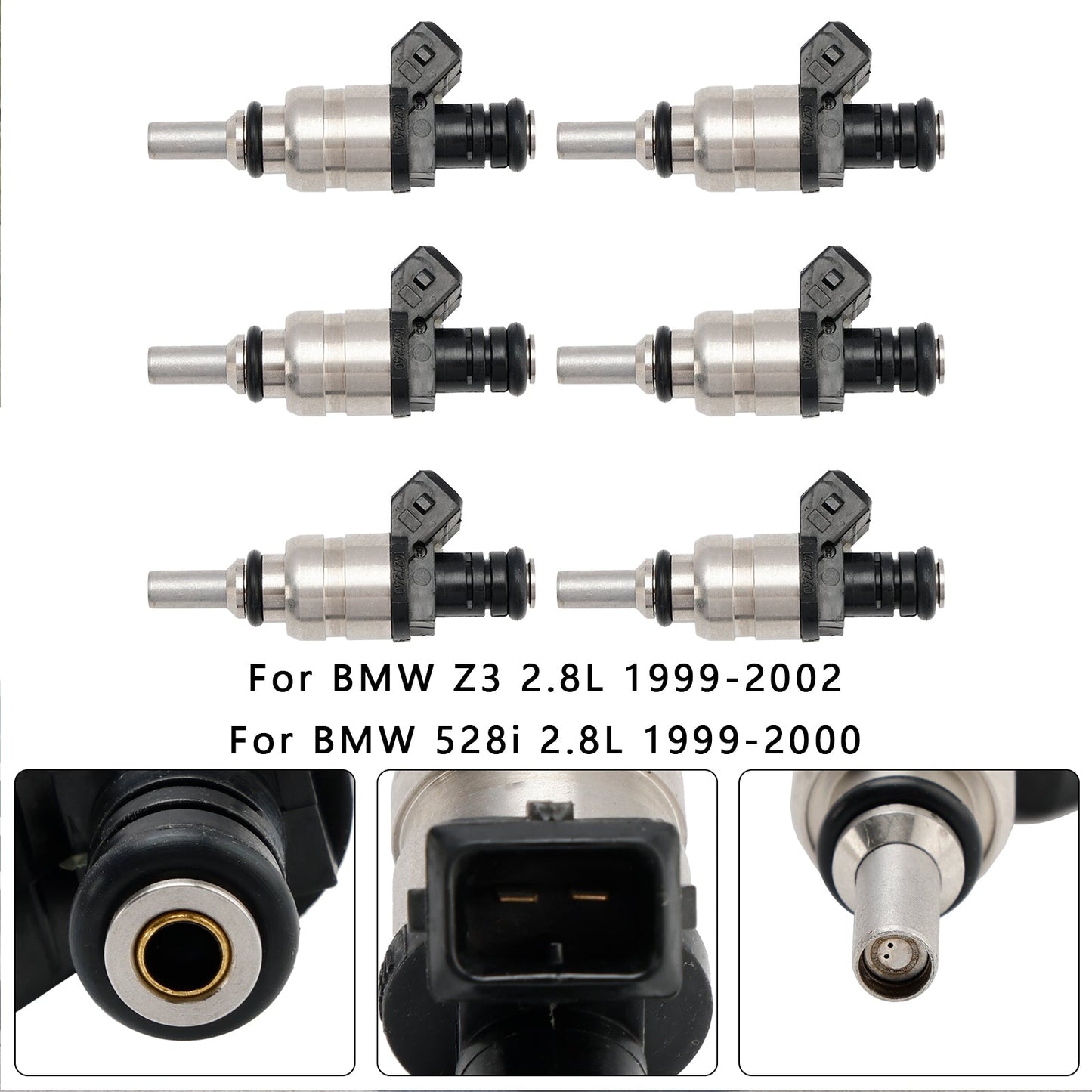 2001-2005 BMW 525i 2.5L 6PCS Fuel Injector 13537546244 1427240 7546244