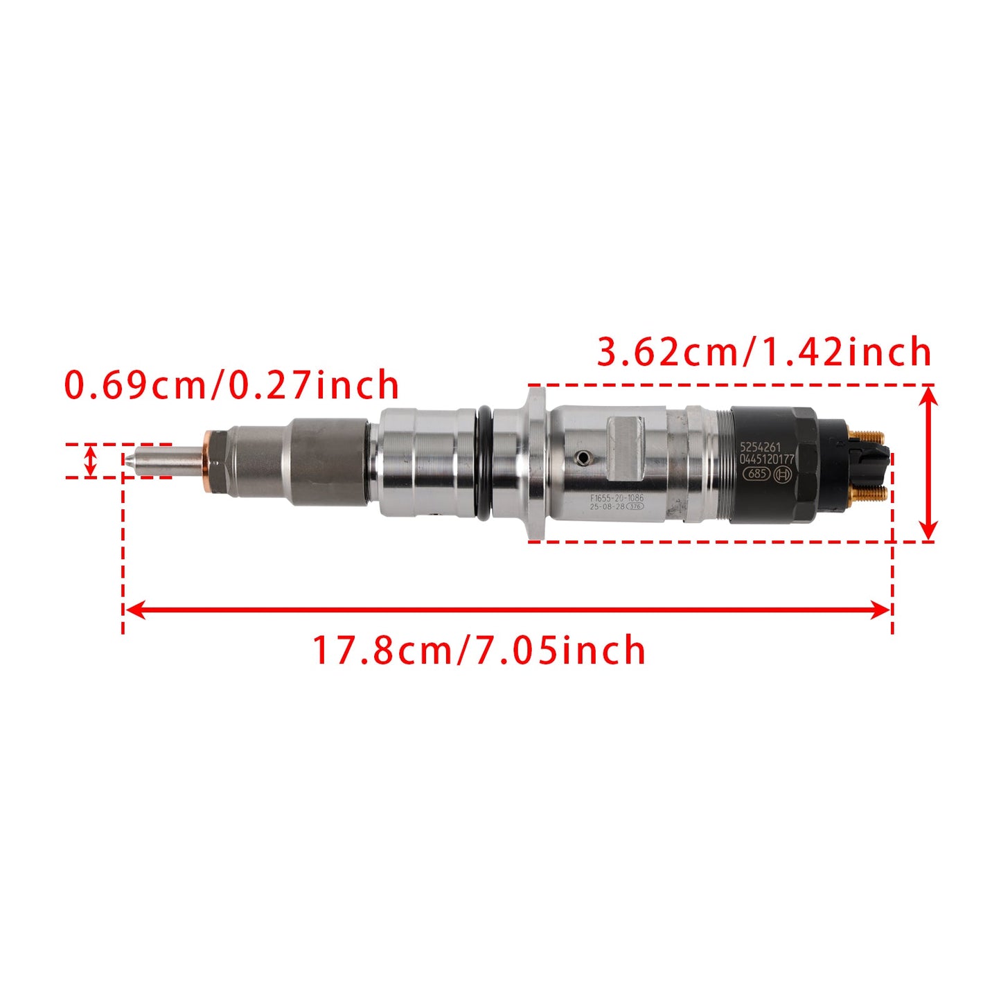 6Pcs Fuel Injector For Cummins ISB 6.7L QSB 4.5L 6.7L 5254261 0445120177