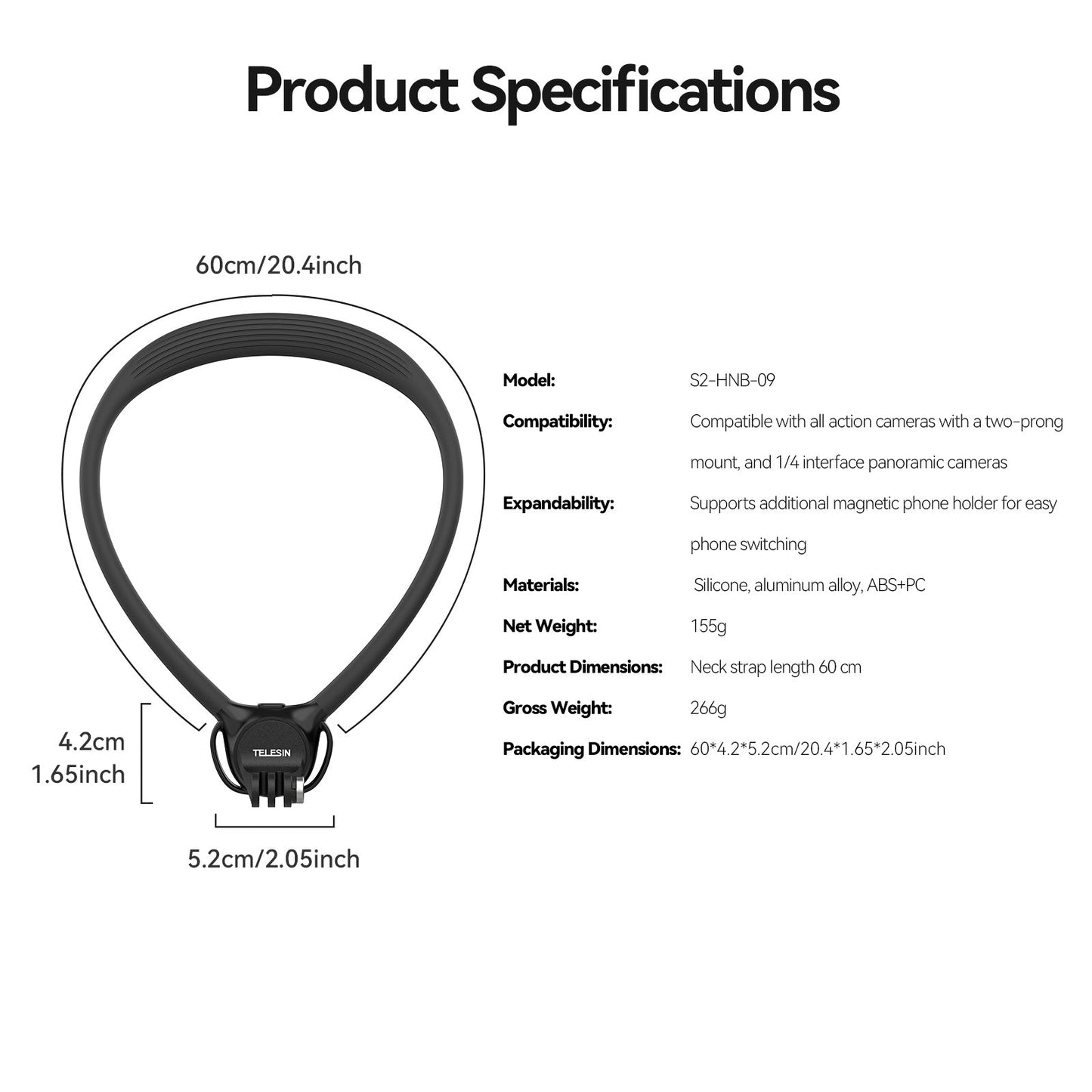 Two in One Magnetic Neck Halter Air Cushion Padding Camera Neck Holder SE2.0