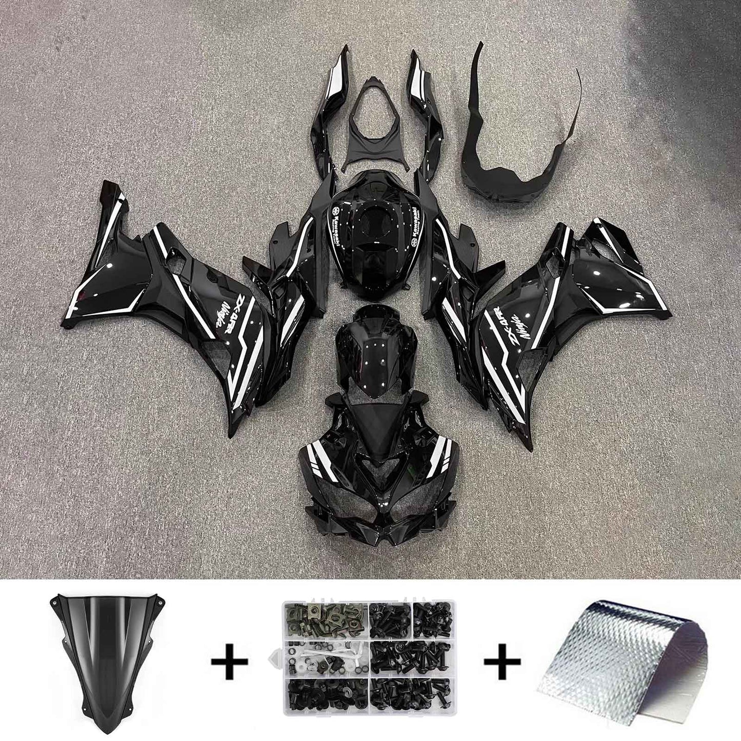 2019-2025 Kawasaki Ninja ZX-25R Amotopart Injection Fairing Kit Bodywork ABS #102