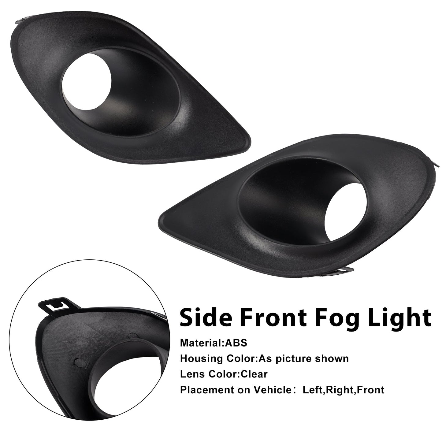 Pair Fog Light Bezel For Dodge Charger 2015-2022 68280428AA