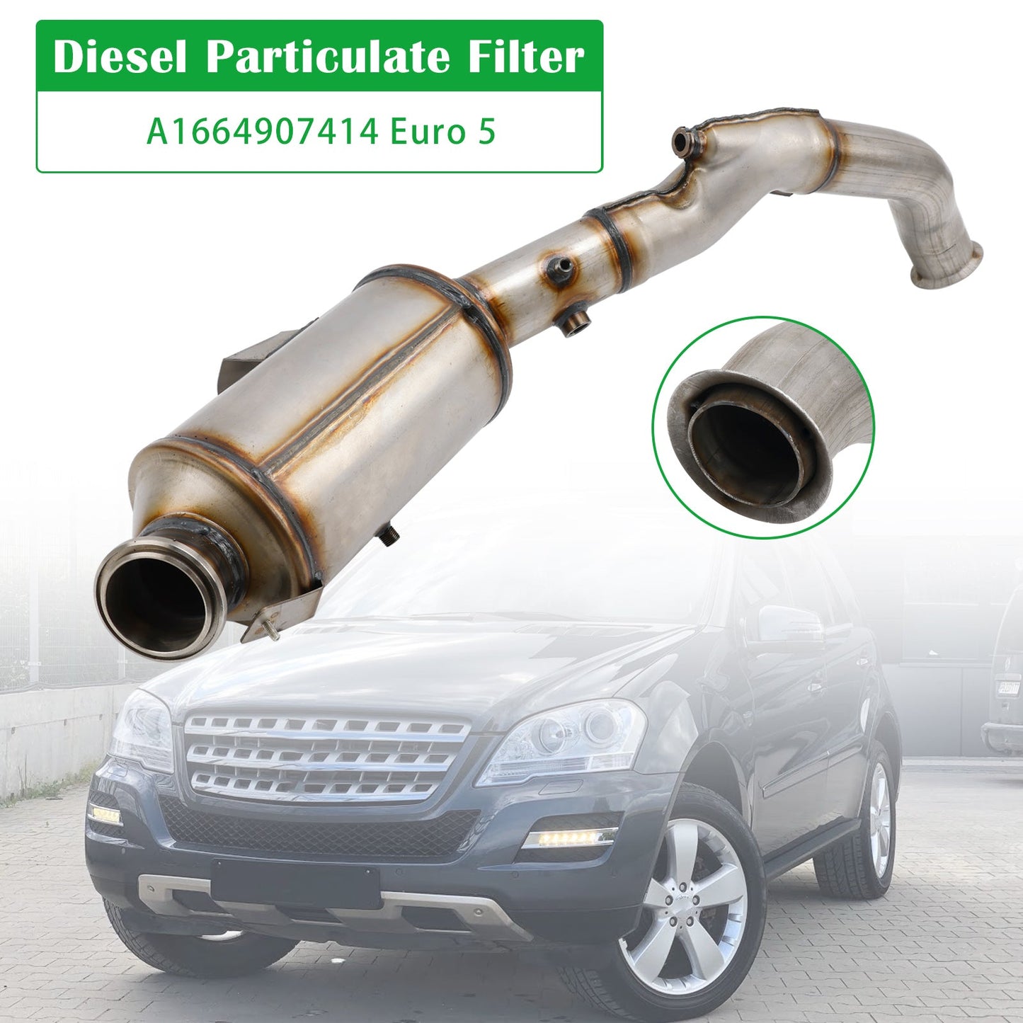 Mercedes-Benz ML GL GLE 250 300 350 CDI Diesel Particulate Filter DPF A1664907414 Euro 5