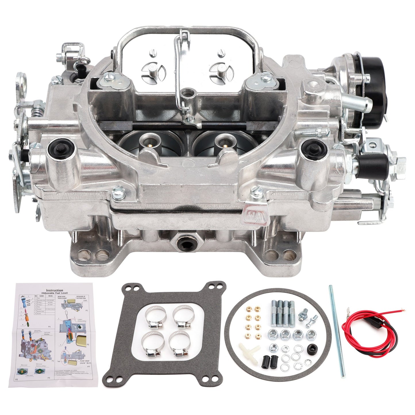 Carburetor 1400 600 CFM 4 Barrel Electric Choke Square Bore 4-Barrel Air Valve
