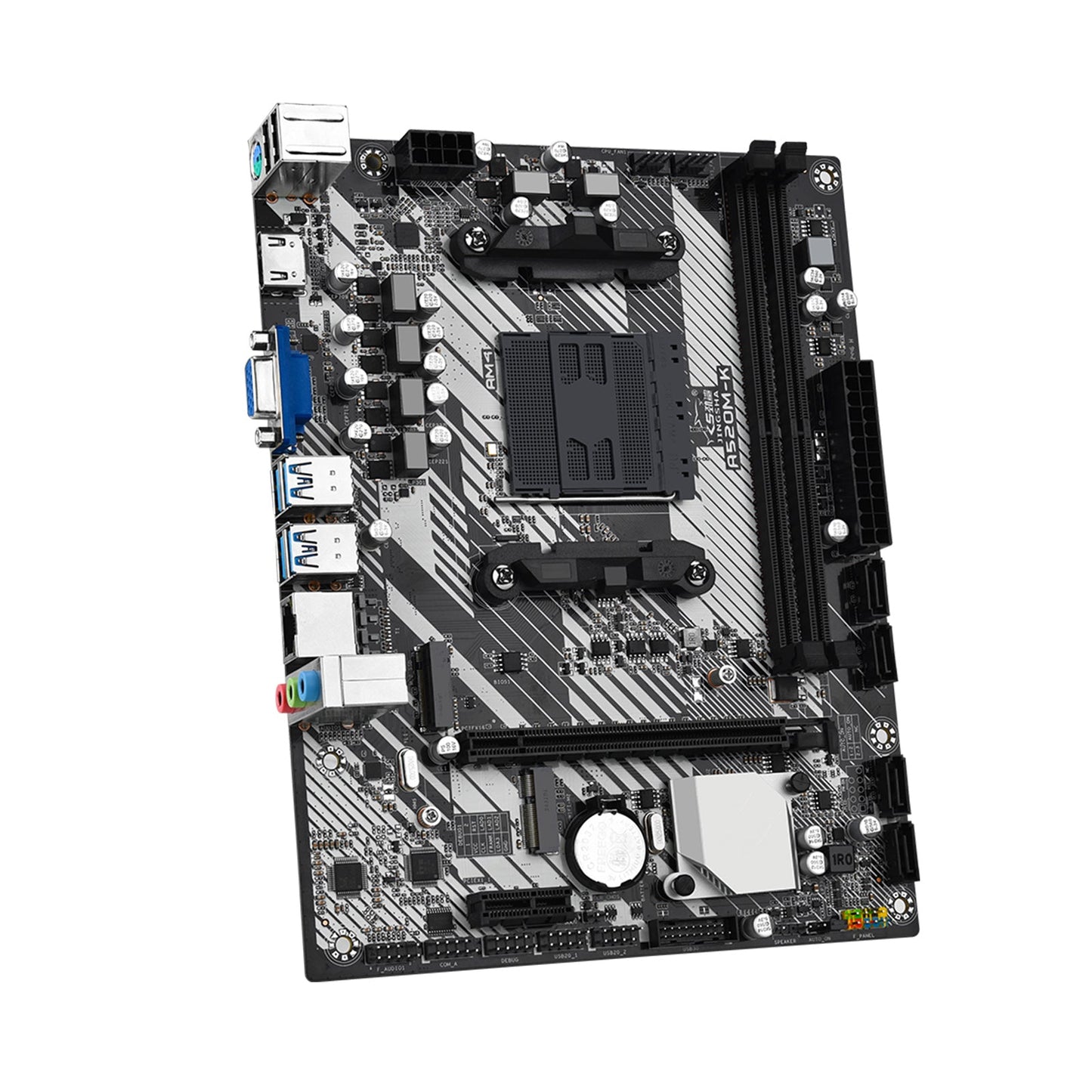A520M-K Desktop Computer Motherboard AM4 Dual Protocol M.2 Hard Drive Bluetooth