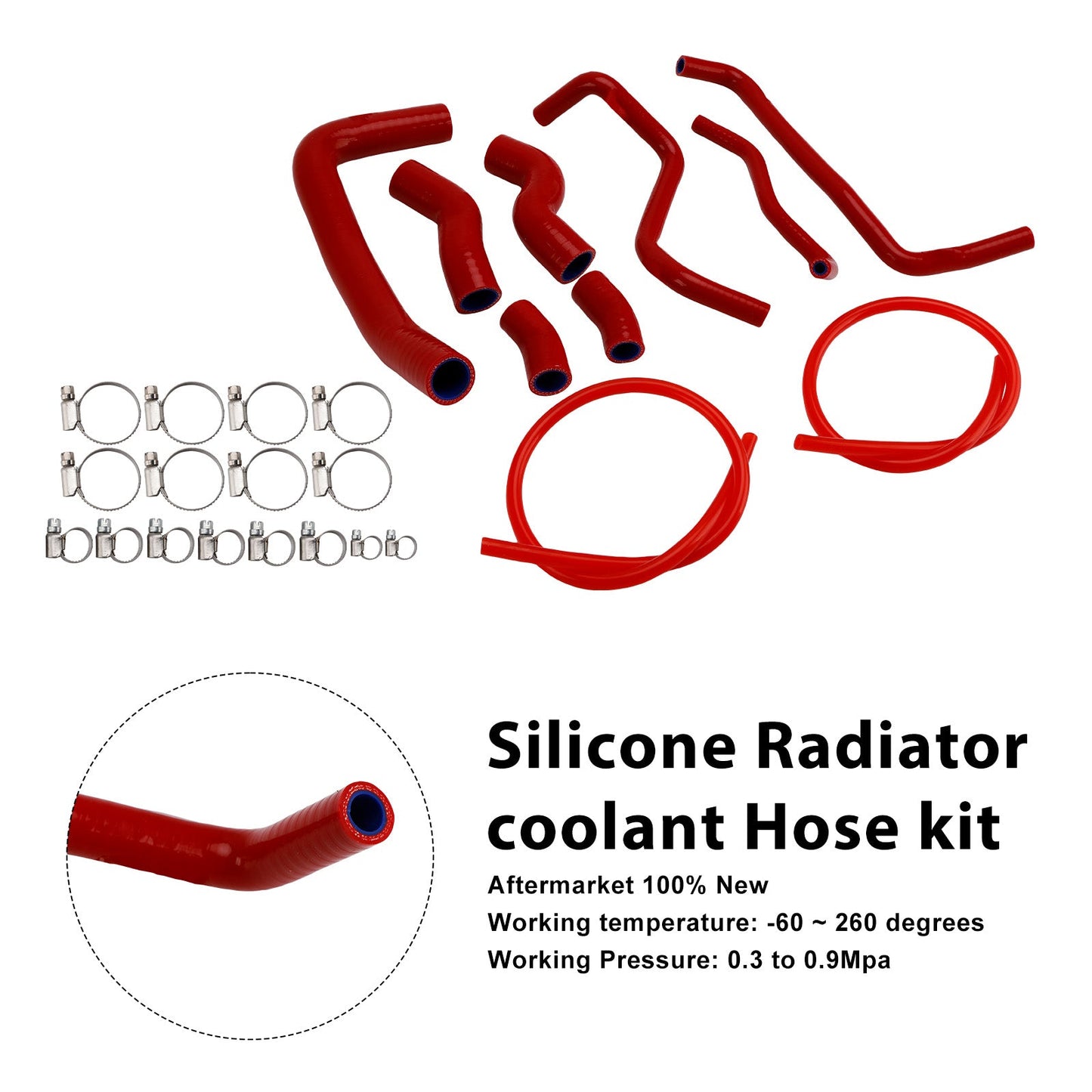 2016-2025 Suzuki SV 650 SV650 Silicone Radiator coolant Hose