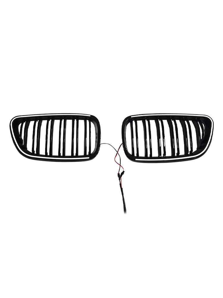 Front Kidney Grill Grille Fit BMW 2 Series F22 F23 F24 2014-2018 Gloss Black