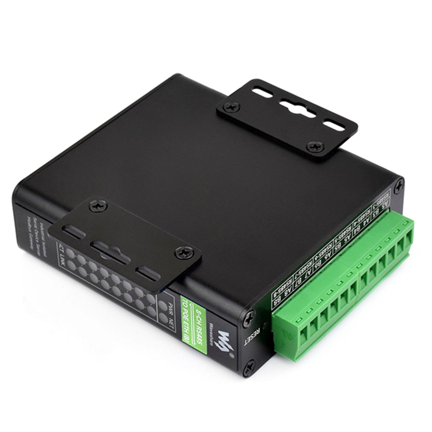 Industrial Isolated Serial Port Module Eight-Way RS485 to RJ45 Ethernet Gateway