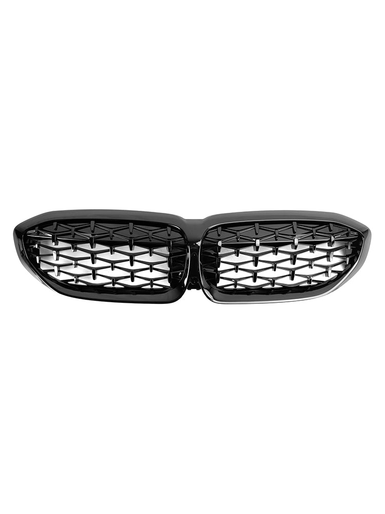 Diamond Black Kidney Grille Grill 51138072085 Fit BMW 3 Series G20 2019-2022