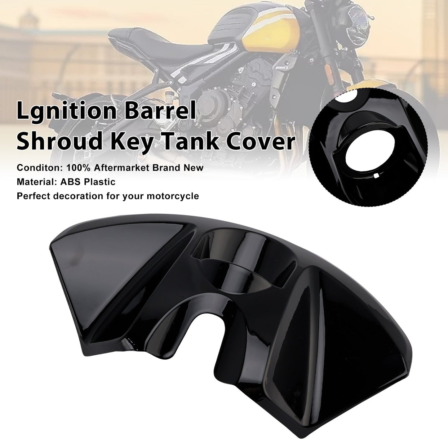 2022-2025 Trident 660 Lgnition Barrel Shroud Key Tank Cover