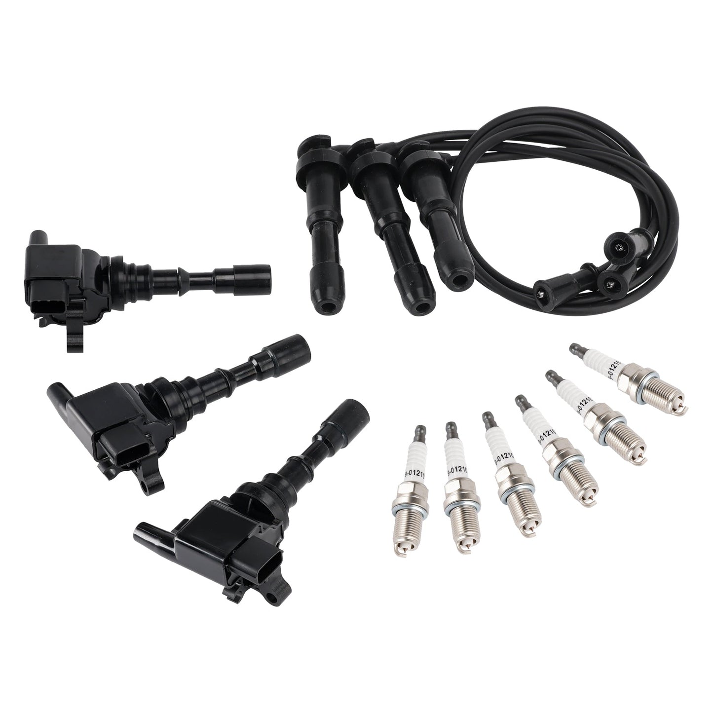2003-2006 Kia Sorento 3.5L V6 3x Ignition Coil & 6x Spark Plug & 3x Wireset UF431