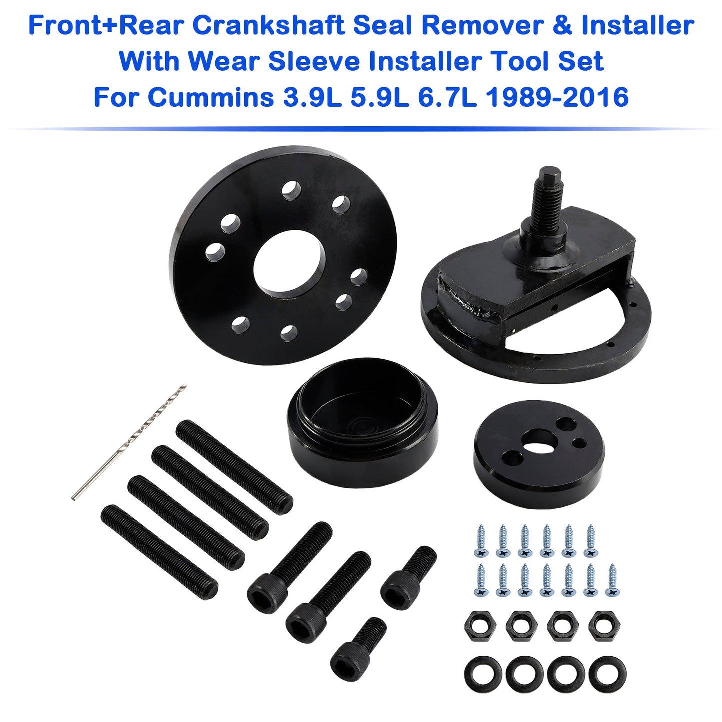 1989-2016 Cummins 3.9L 5.9L 6.7L Front+Rear Crankshaft Seal Remover & Installer Tool