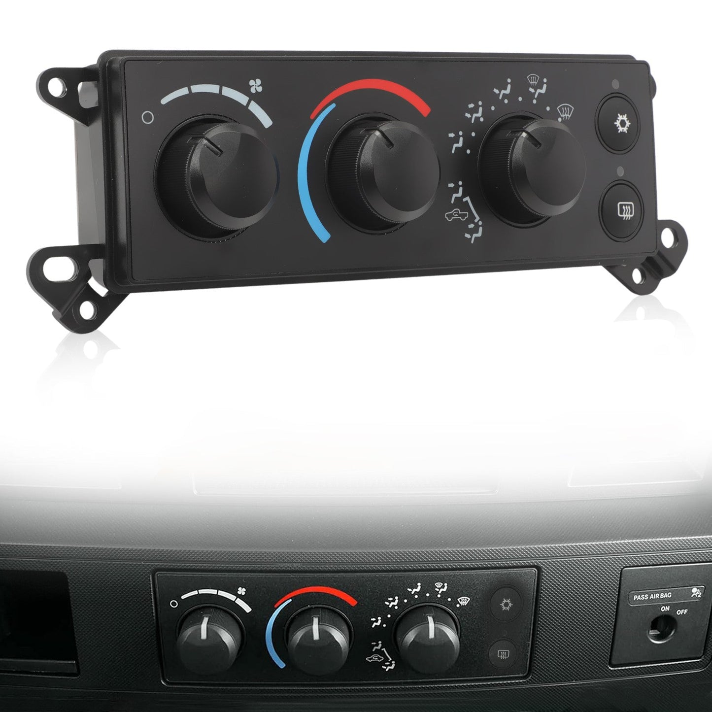 2008 Dodge RAM 1500, 2500 & 3500 Temperature Heater Climate Control Module P55057079AB