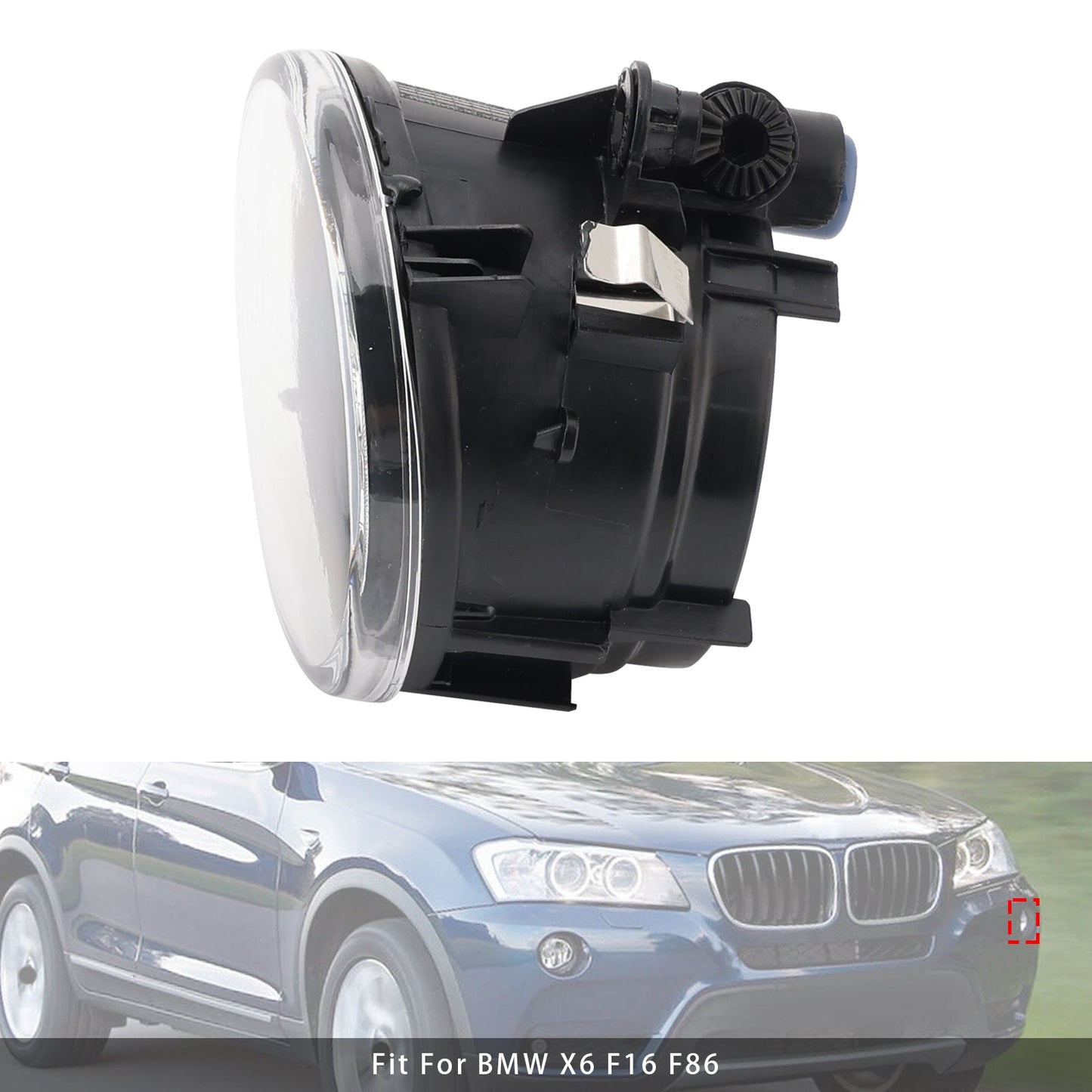 1 Pcs Front Left Fog Light Lamps Without Bulbs For BMW X3 X4 X5 X6 63177238787