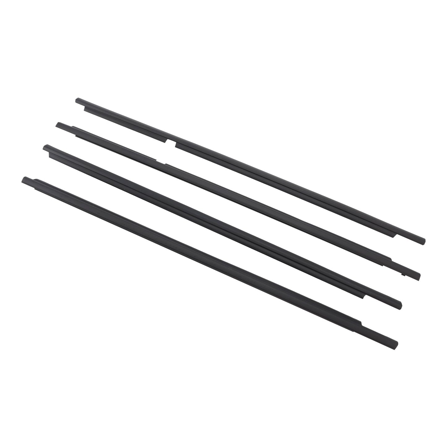 2008-2015 Toyota Land Cruiser LC 200 4PCS Door Glass Belt Outer Molding Weatherstrip