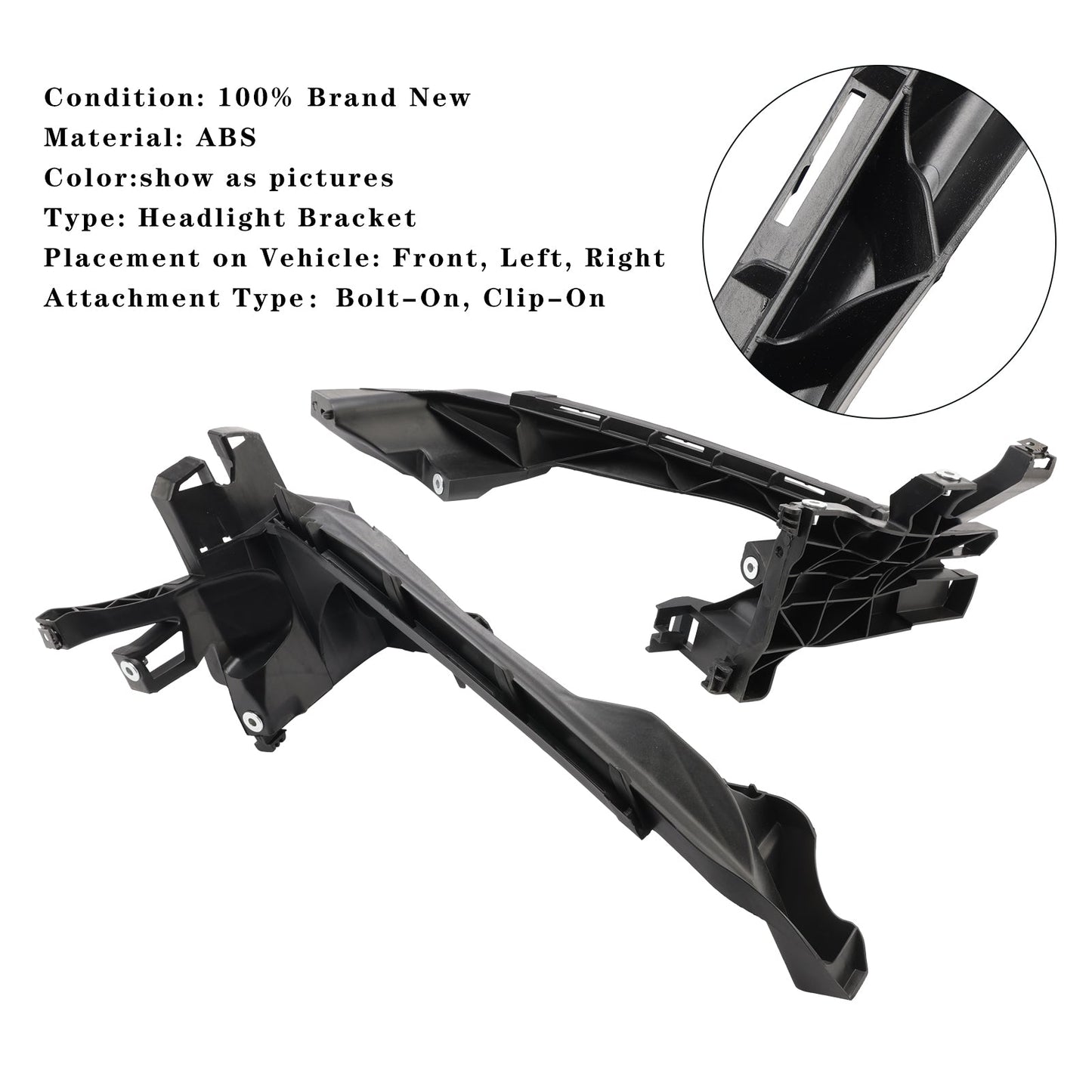 2018-2020 SQ5 Premium Plus Prestige Progressiv Technik Headlight Bracket Set Left+Right 80A805608 80A805607