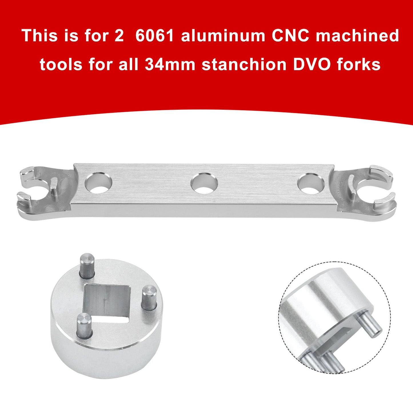 Lower Cap Removal Wrench. Tool for Rebuild of Saphire/Onyx/Diamond fork/DVO Fork