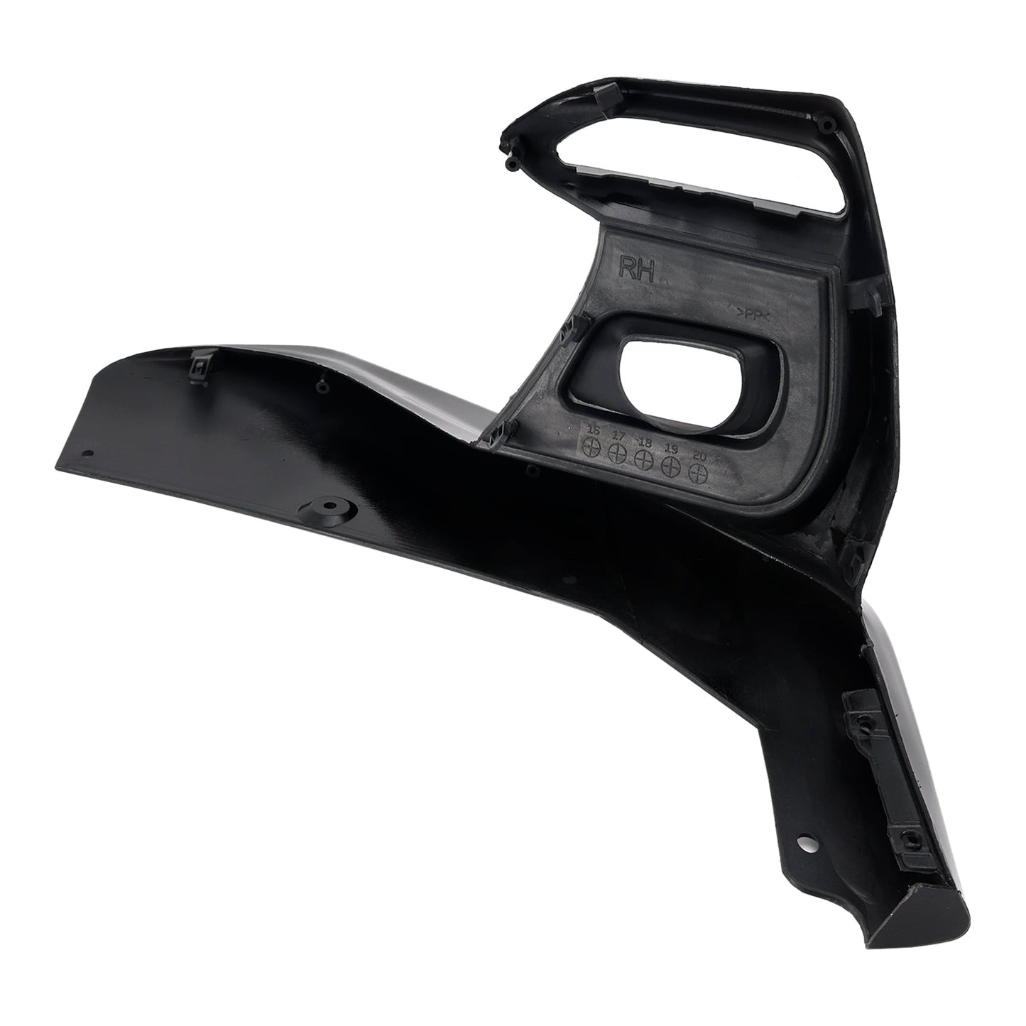 2018-2020 Infiniti Q50 Sport Bumper Fog Light Lamp Cover Black Grille Bezels