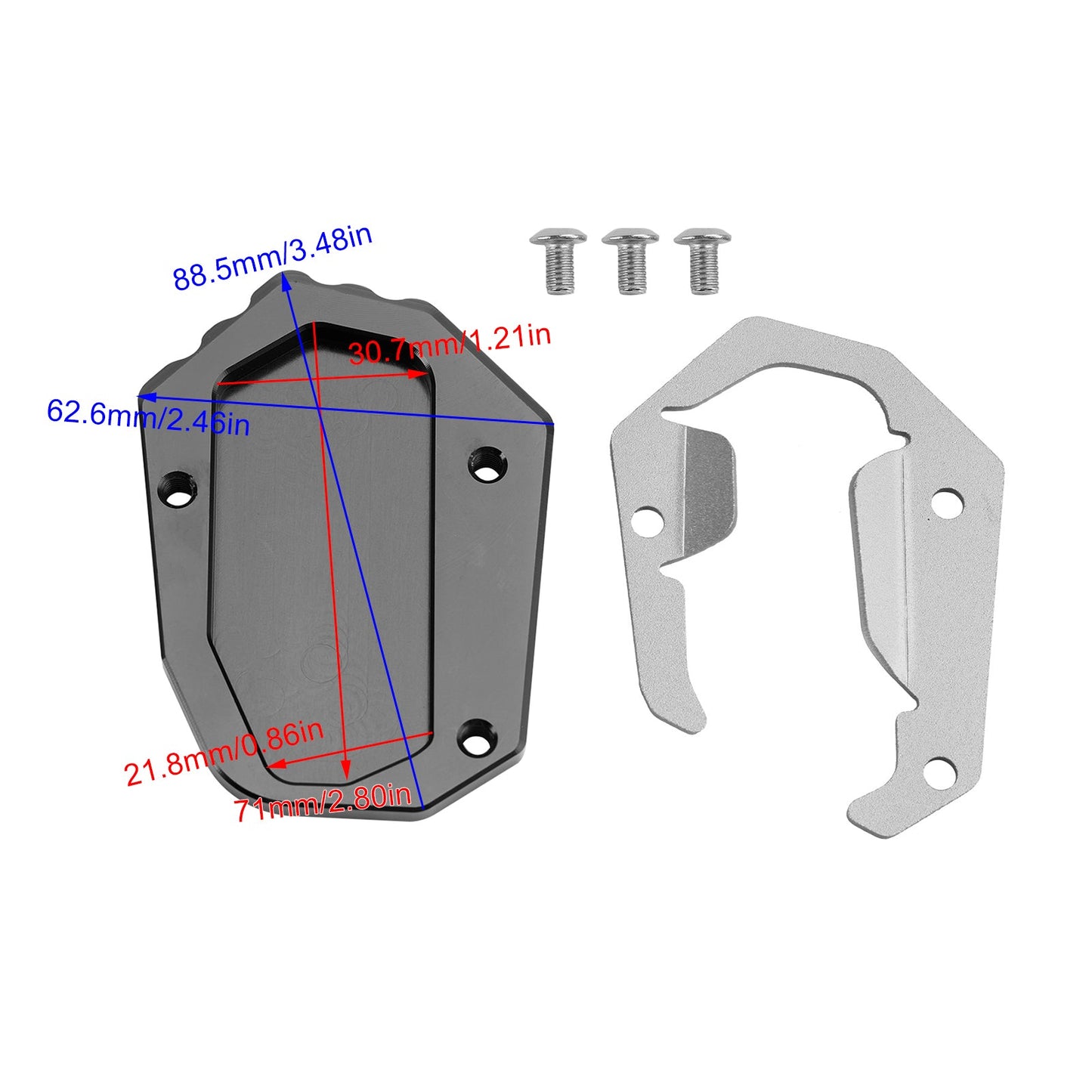 2024+ BMW R1300 Kickstand Enlarge Plate Pad