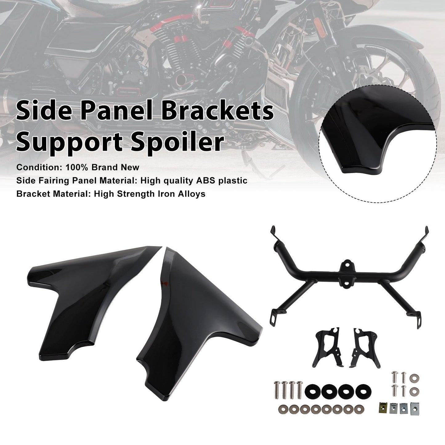 2024-later Harley Road Glide CVO ST FLTRXSTSE Side Panel Brackets Support Spoiler