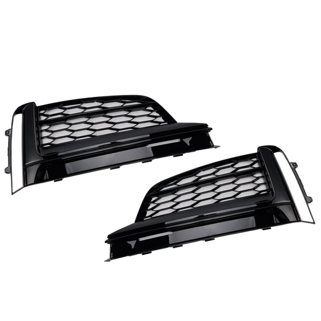 2018-2019 Audi A5 S-Line S5 2PCS Front Bumper Fog Light Grille Cover
