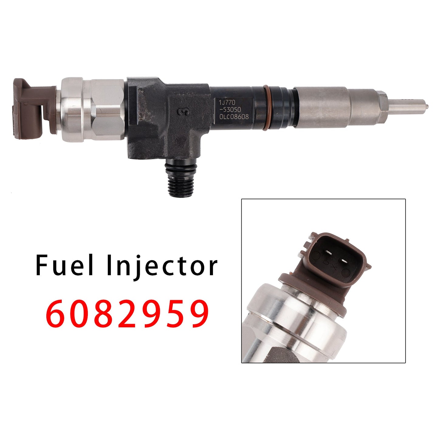 Fit For Caterpillar CAT Compact Wheel Loader 906M 907M 908M 1Pcs Fuel Injector C3.3B Engine 6082959