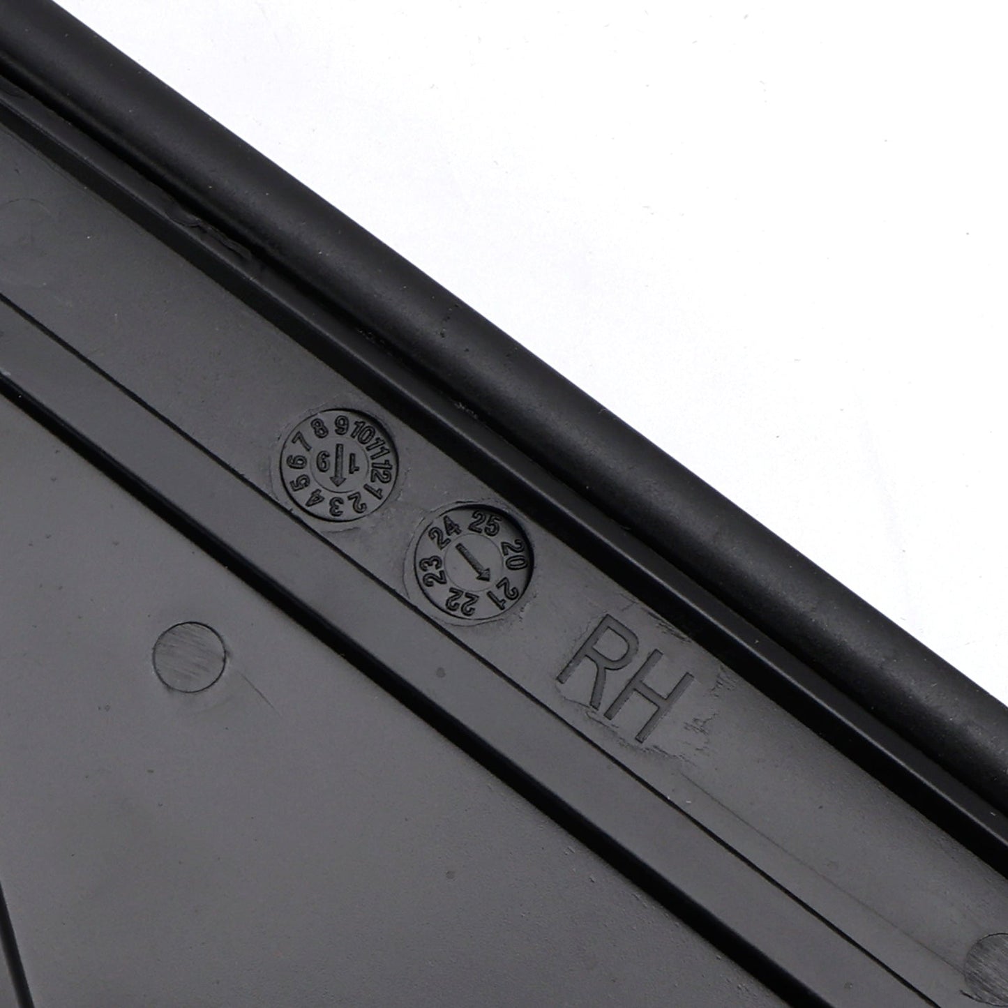 2012-2019 Fiat 500 2X Left+Right Side View Door Mirror Flag Cover Molding Trim