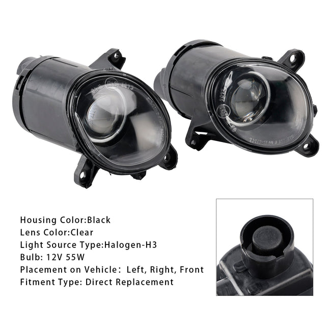 2001-2005 Volkswagen PASSAT 3BG B5 Pair Front Bumper Driving Fog Light Lamps