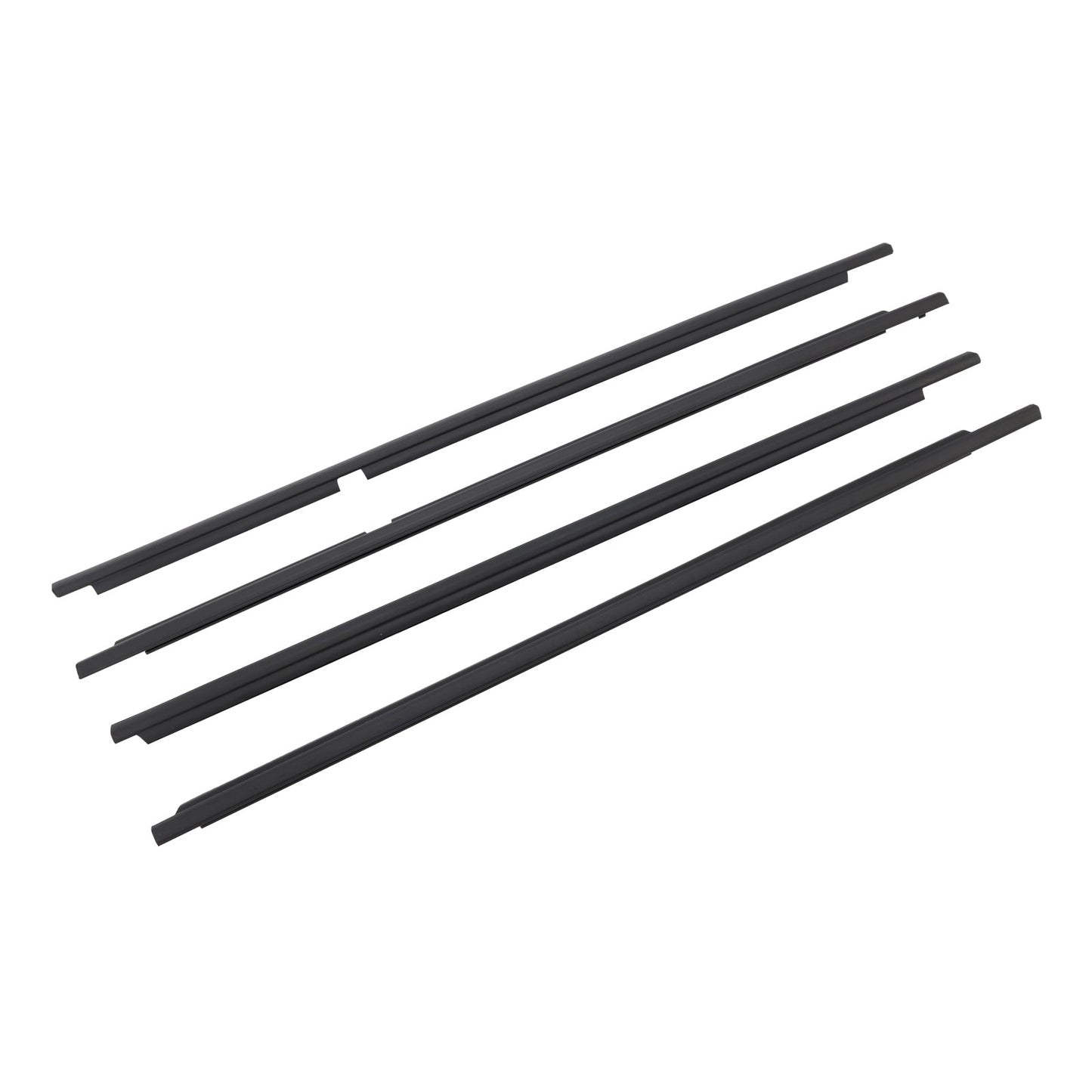 2008-2015 Toyota Land Cruiser LC 200 4PCS Door Glass Belt Outer Molding Weatherstrip