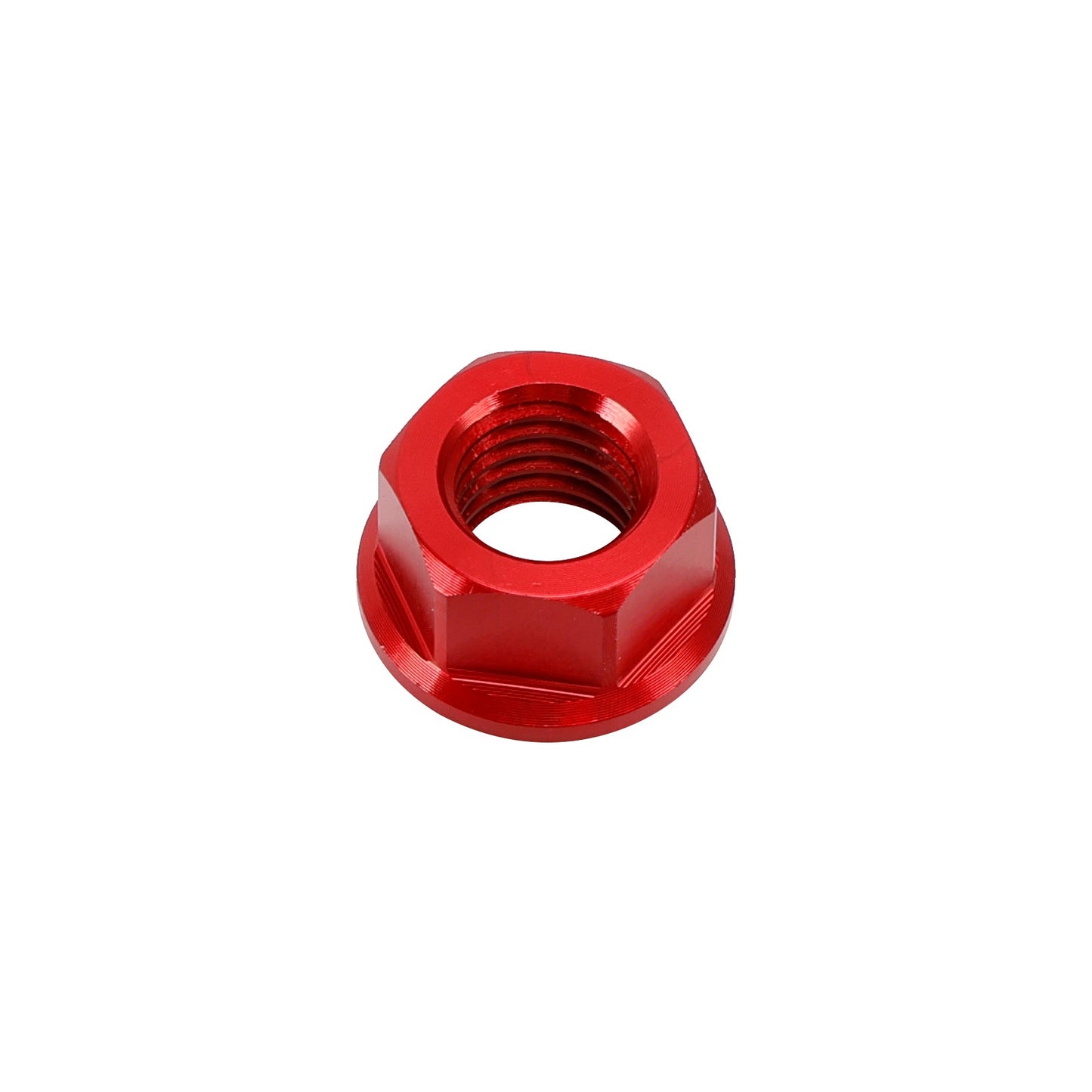 6 Pack Aluminum Rear Sprocket Flange Nuts M10X1.5mm Red For Motorcycle Bike