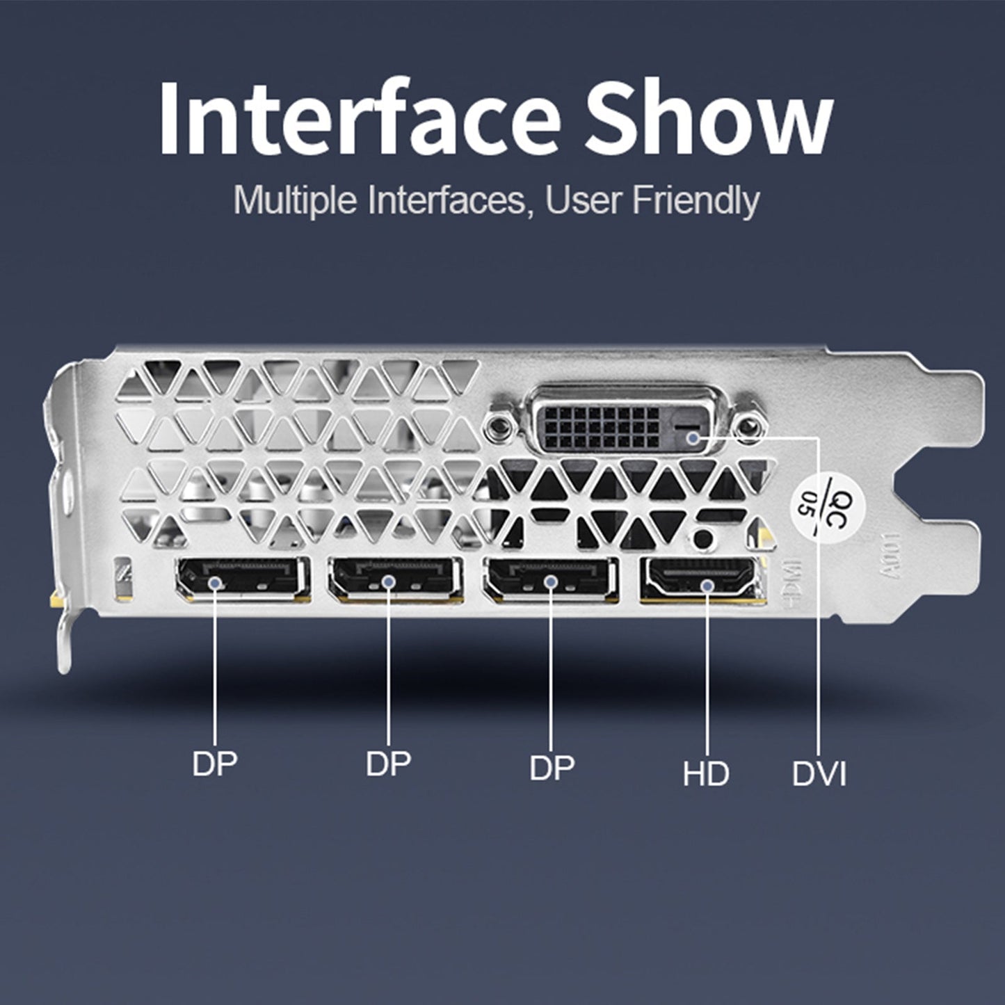 RX580 8G Independent Graphics Card Dual Fans Desktop Computer Lighting Card