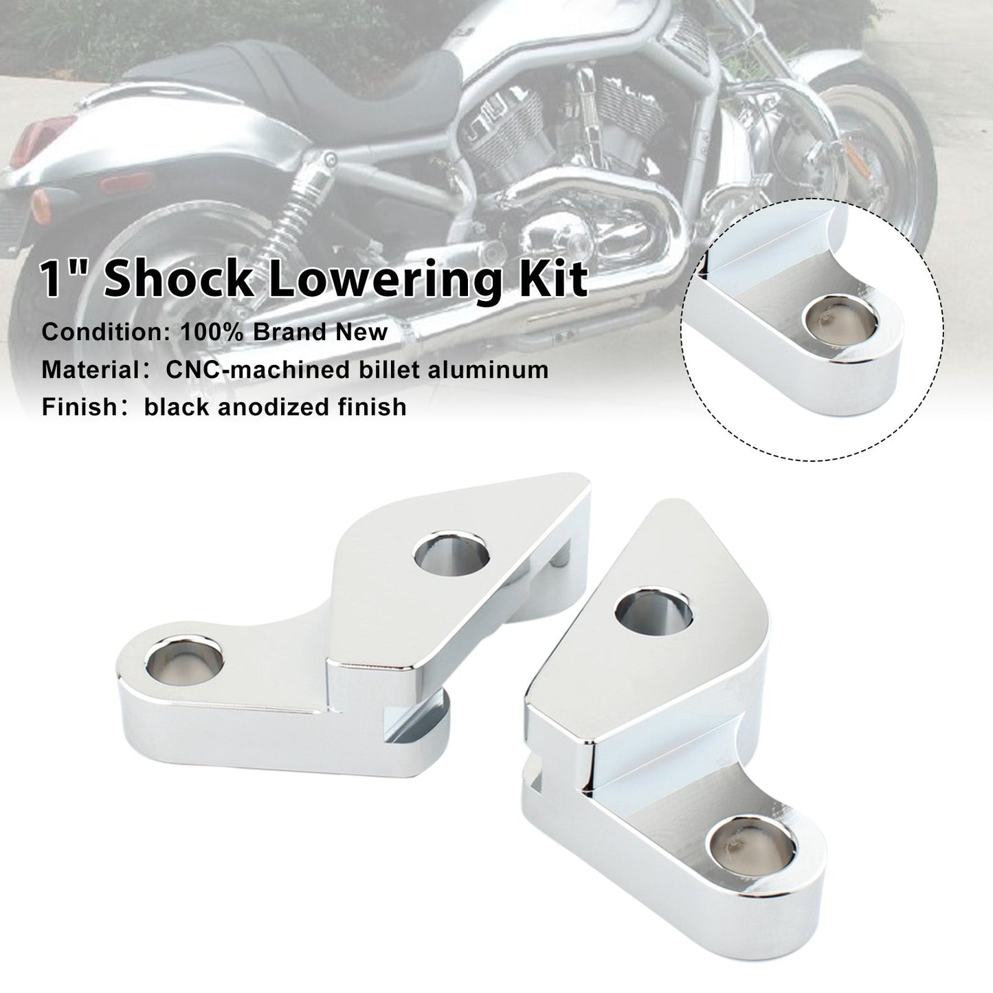 2007-2017HARLEY VRSC V-ROD 1" Shock Lowering Kit
