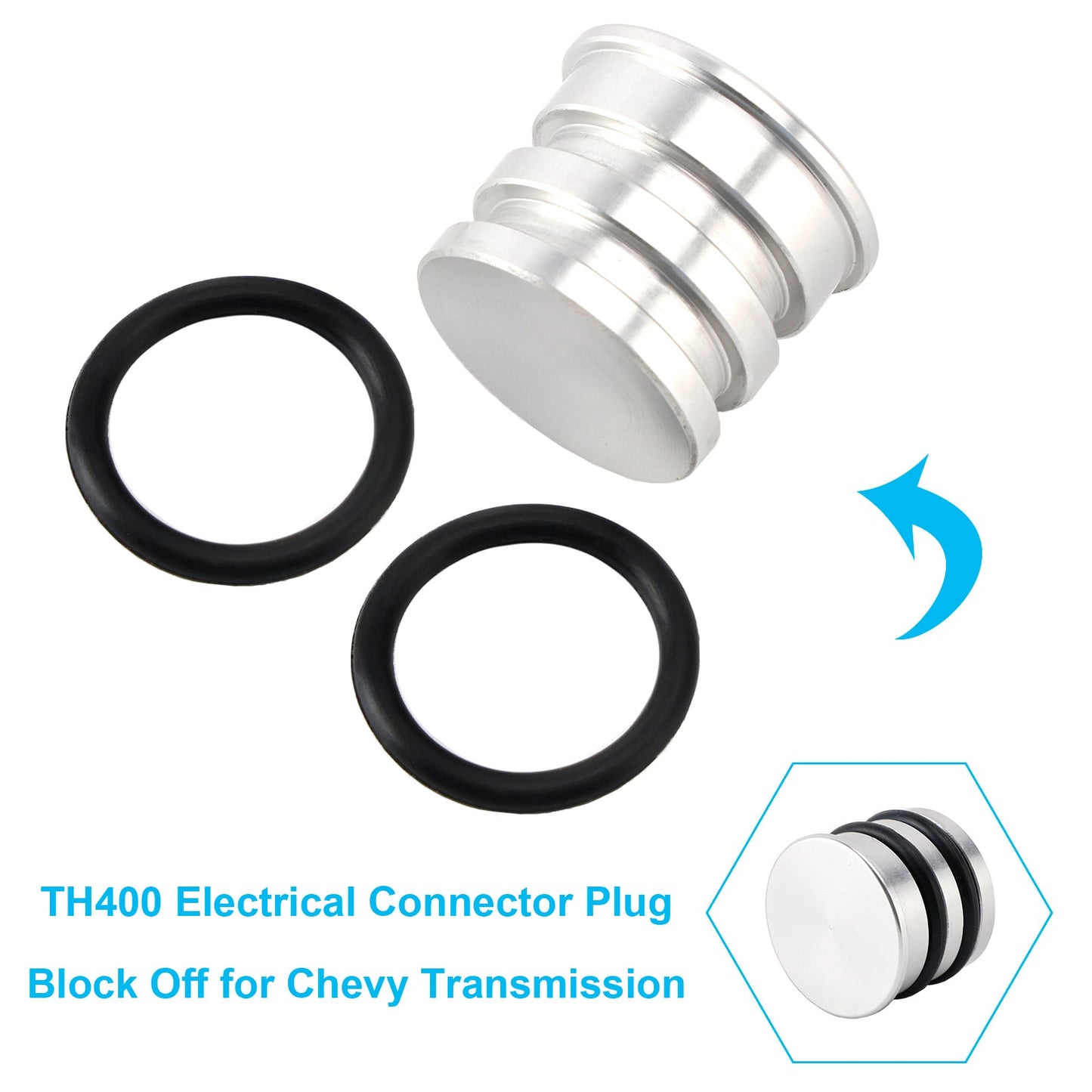 TH400 Electrical Connector Plug Block Off for Chevy Transmission SBC 305 327 551909