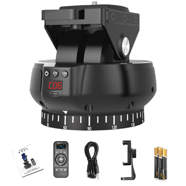 mobile Phones/Cameras etc 360° Panoramic Rotating Head Remote Control Pan Tilt Suitable for