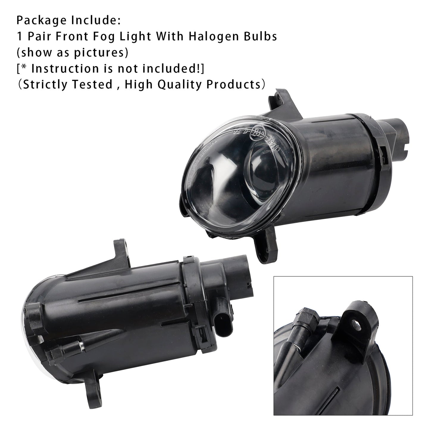 2001-2005 Volkswagen PASSAT 3BG B5 Pair Front Bumper Driving Fog Light Lamps