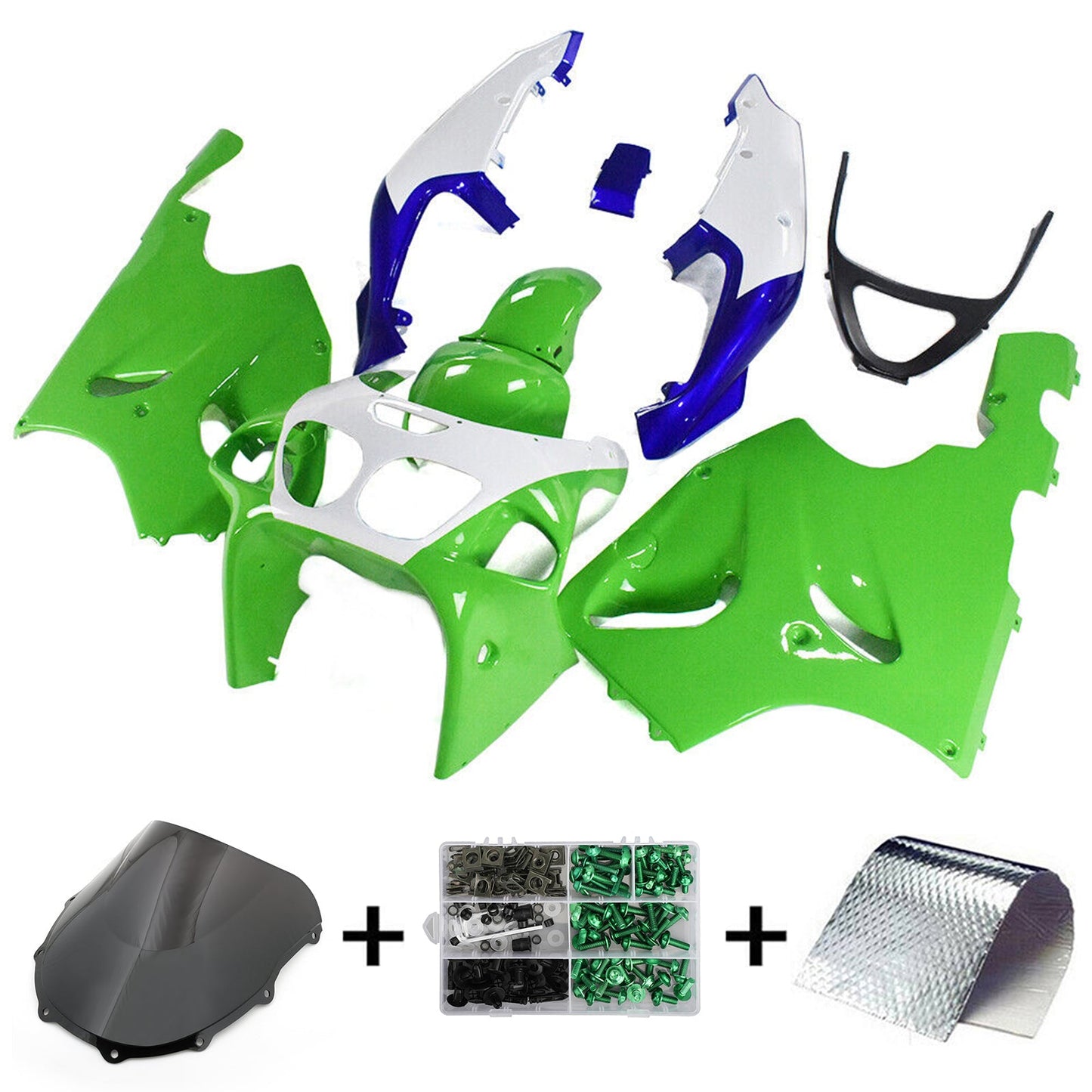 1996-2003 Kawasaki ZX-7R Injection Fairing Kit Bodywork Plastic ABS