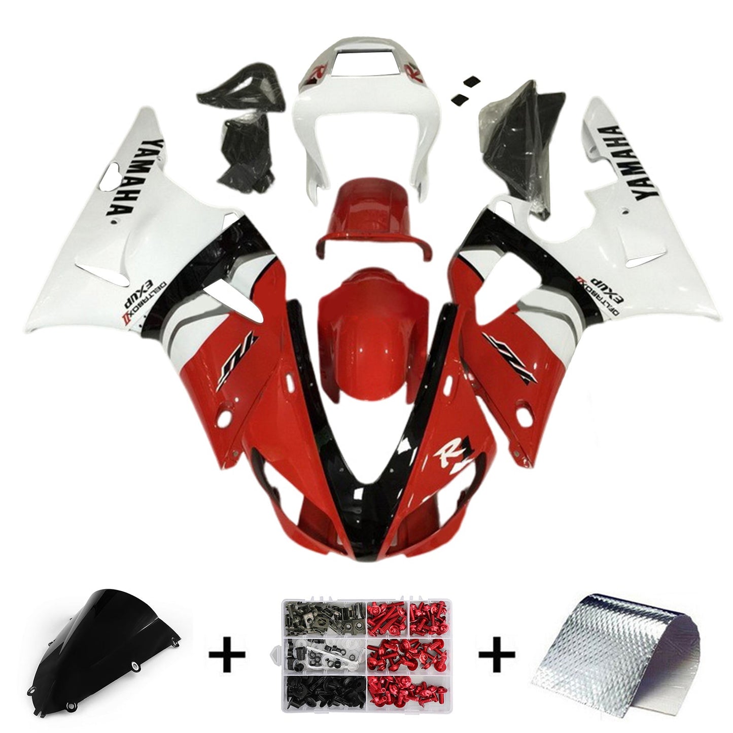 1998-1999 Yamaha YZF-R1 Injection Fairing Kit Bodywork Plastic ABS