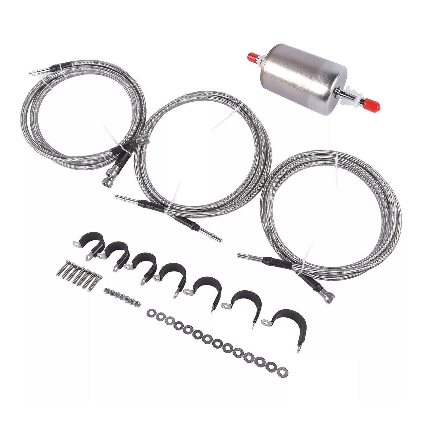 2001-2003 GMC Sierra 3500 Stainless Steel Braided Fuel Lines Kit 819-840 Quick Fix