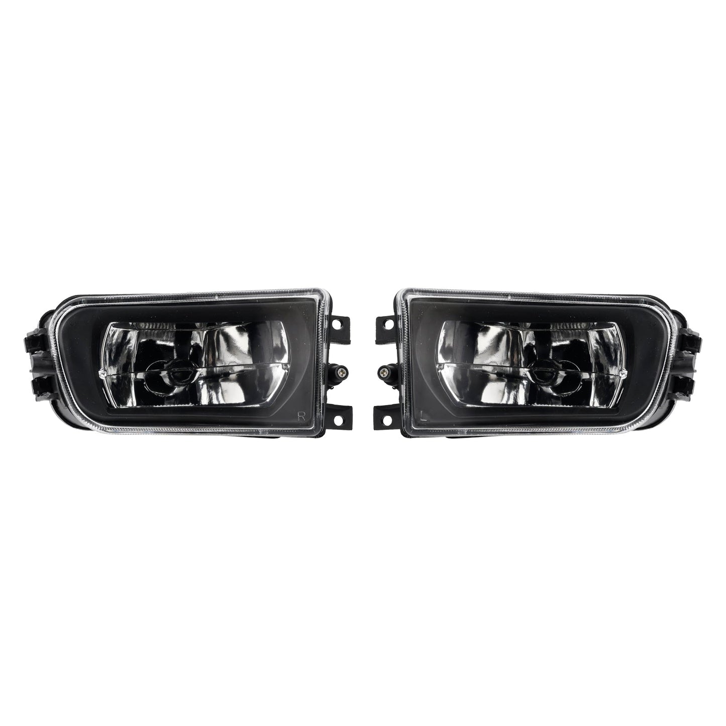 Pair Front Bumper Fog Light Lamp Housing Shell For BMW E39 5-Serise 1995-1998