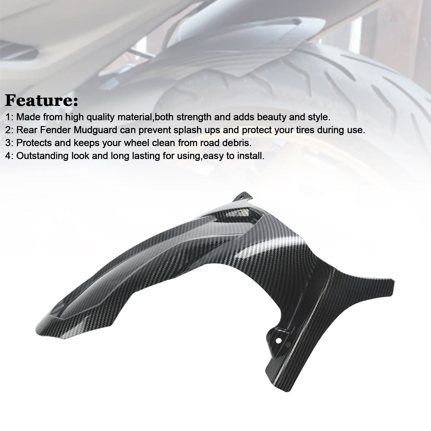 2017-2019 Yamaha T-MAX530 Rear Fender Mudguard Fairing