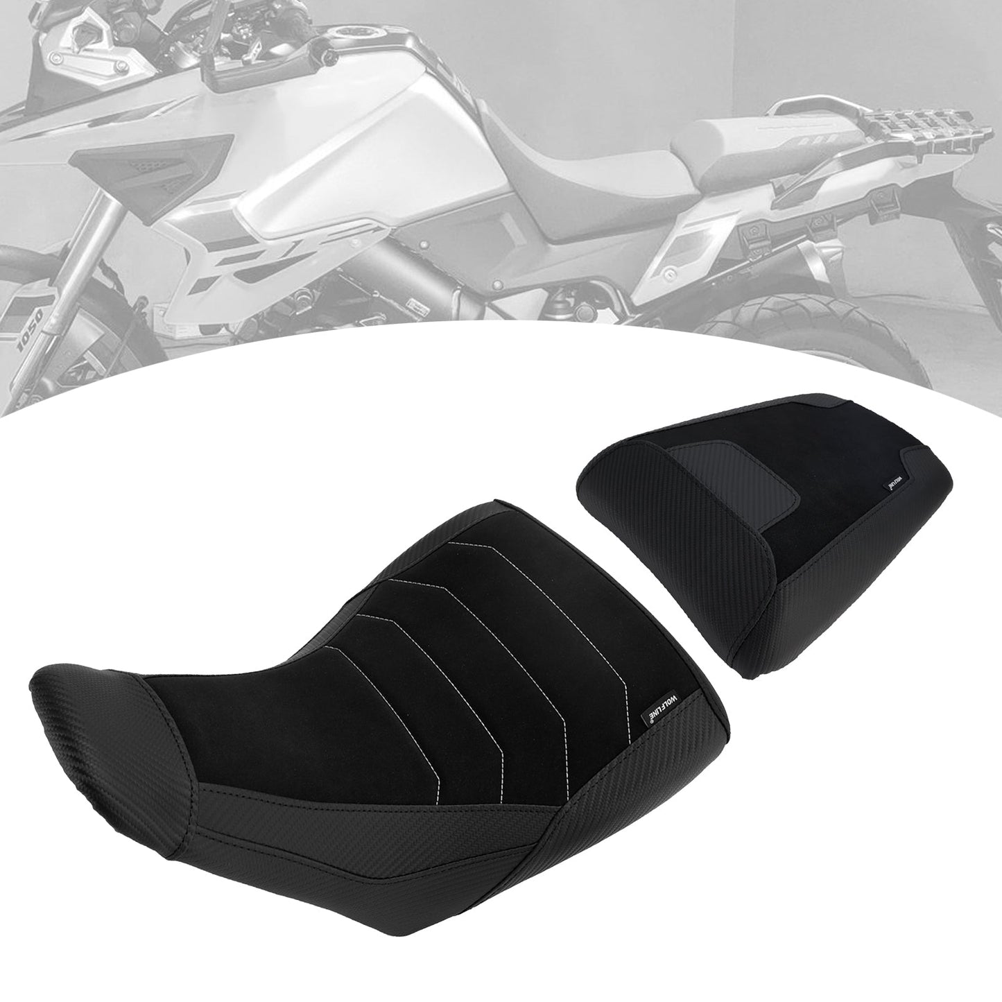 2023+ For Suzuki V-Strom Dl1050 Lower Front&Rear Driver Seat Pillion Black