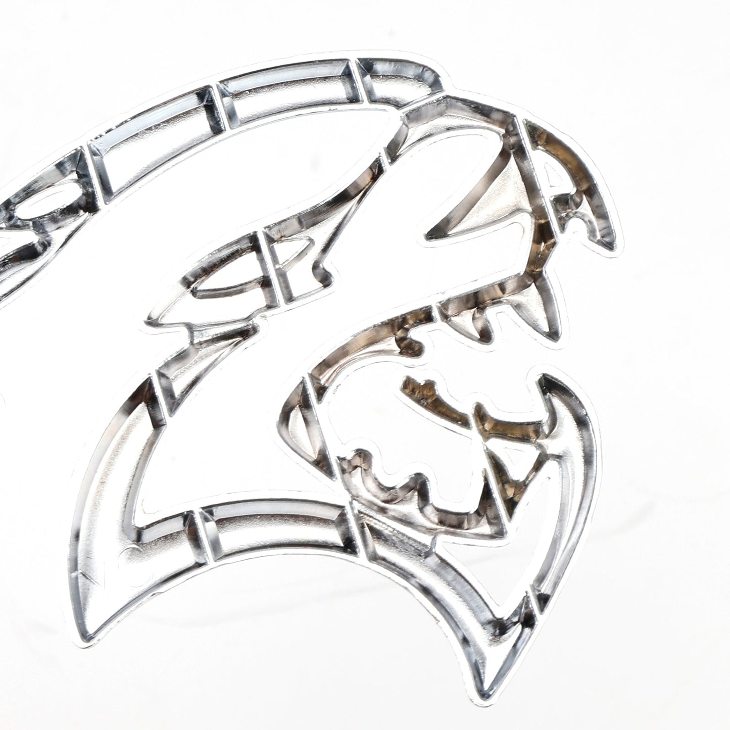 2x Hellcat Fender Side Emblem Badge Decal for SRT Hellcat Silver