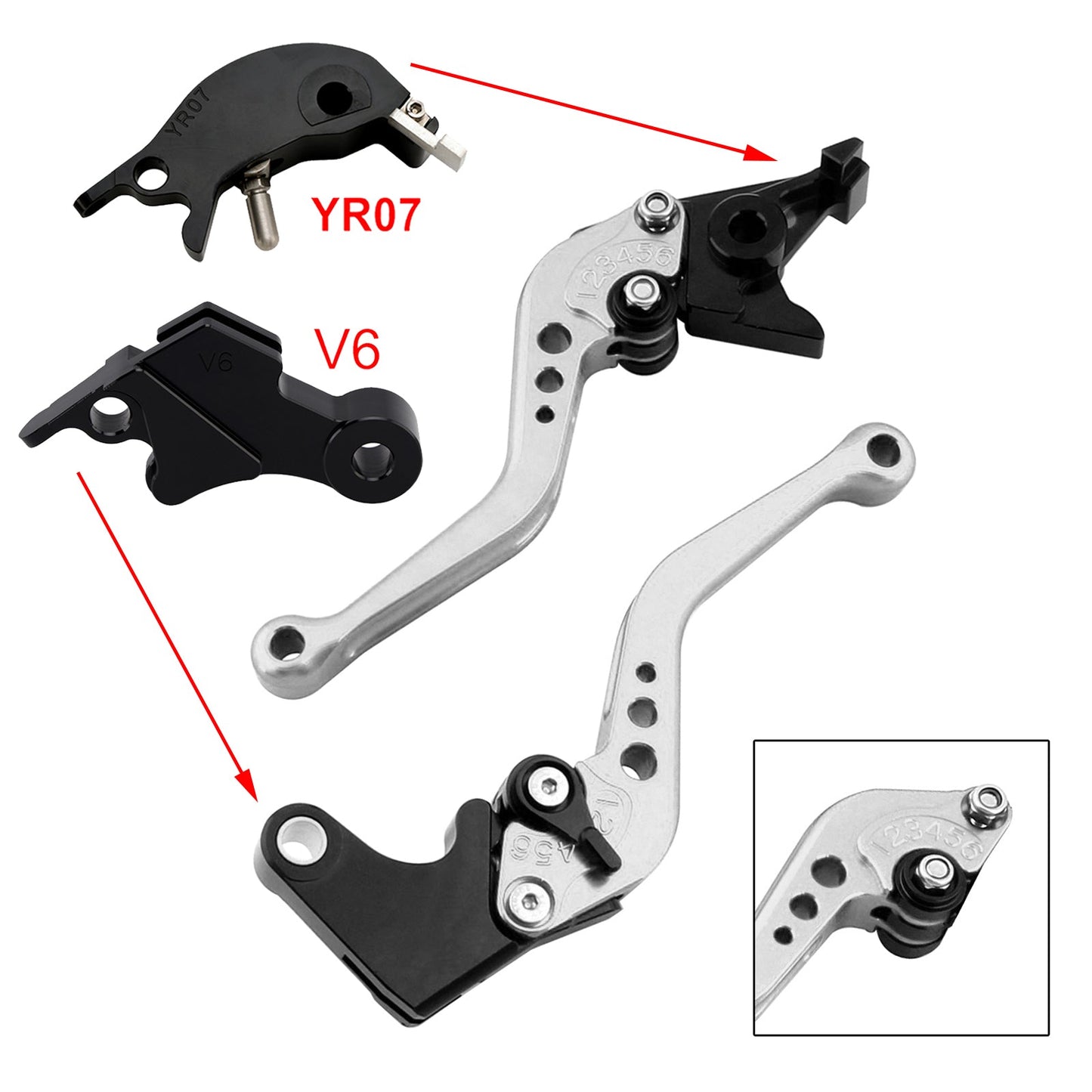 NEW Short Clutch Brake Lever fit for YAMAHA XSR900 XSR900GP MT-09 MT-09SP 24-25
