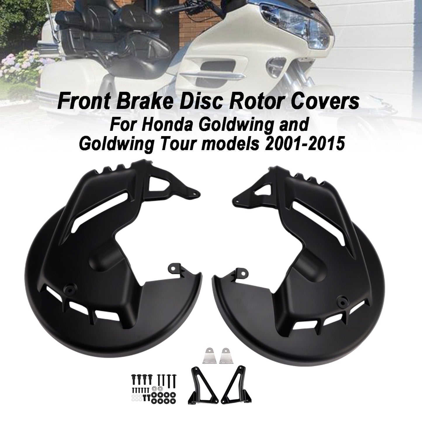 2001-2015 For Honda Goldwing and Goldwing Tour models Front Brake Disc Rotor Covers