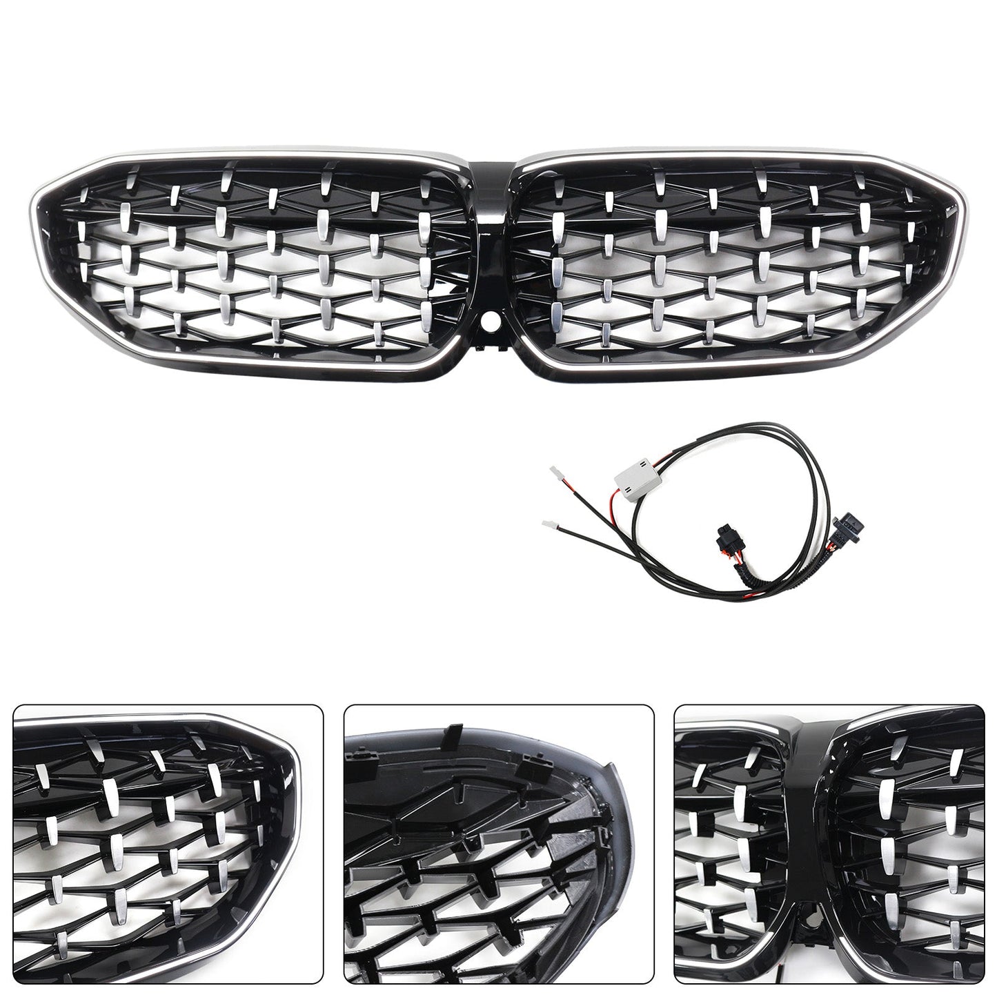 2019-2022 BMW 3 Series G20 Chorme Diamond Kidney Grille Grill 51138072085