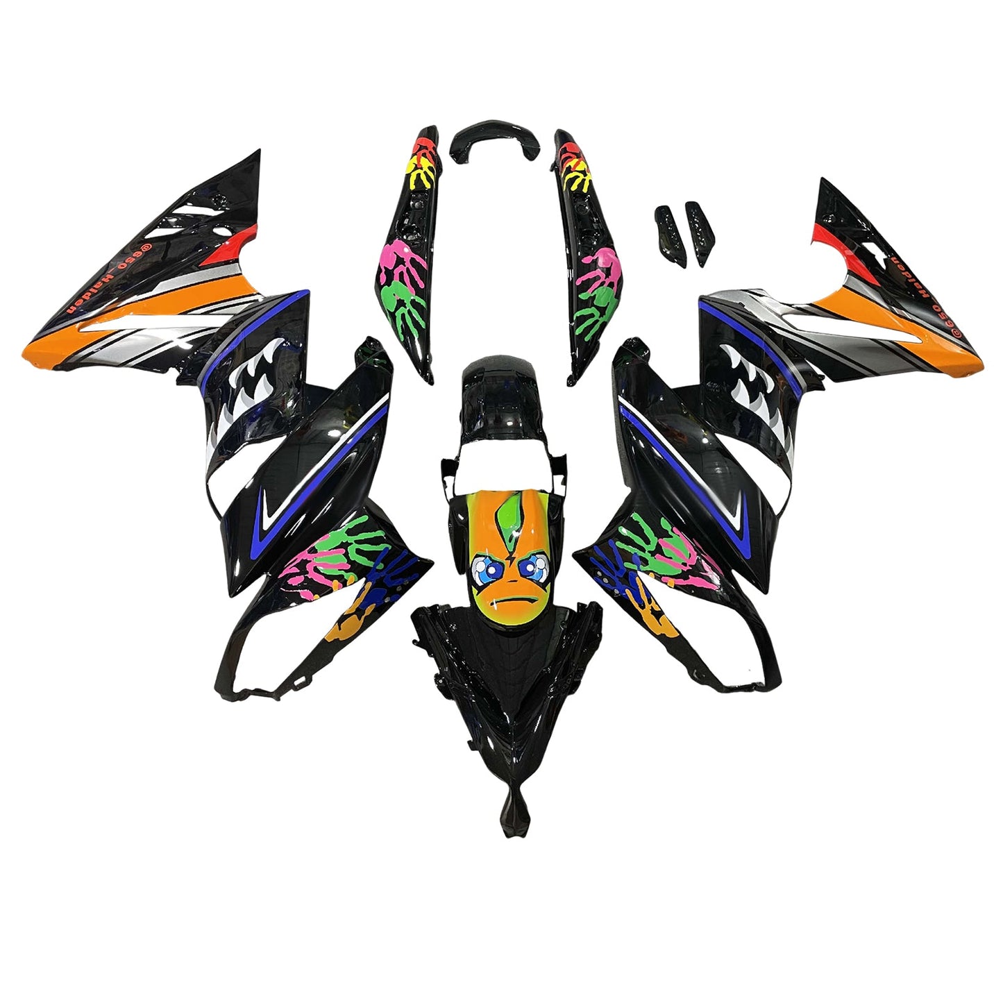 Injection Fairing Kit Plastic for Kawasaki Ninja650 ER-6F EX650 2009-2011