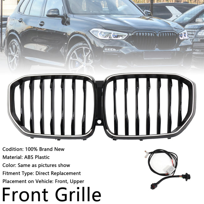 2019-2022 BMW X5 G05 Gloss Black Front Kidney Grille M-Performance